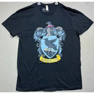 Harry Potter Ravenclaw Shirt Adult Tee Black T-Shirt Sleeve X-Large 100% Cotton